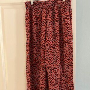 Denimlicious Print Boho Wide Leg Lounge Pants Women Sz L